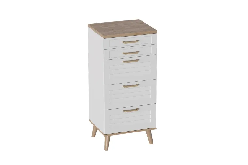 Комод 5 ящ "Гавана" спальня Белый