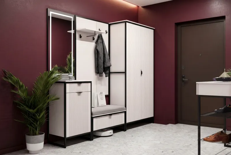 Тумба 1 дв и 1 ящ "Нора" прихожая Персидский жемчуг